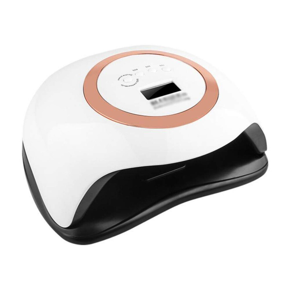 Gray 168W Uv Led Nail Lamp Gel Nail Dryer With Fast Curing, Sensor And Detachable Base