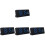 4Pcs Electronic Thermometer Hygrometer LED Alarm Clock Black Plastic 1