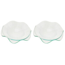 4Pcs Multi-Use Transparent Glass Wax Burner Replacement Plates