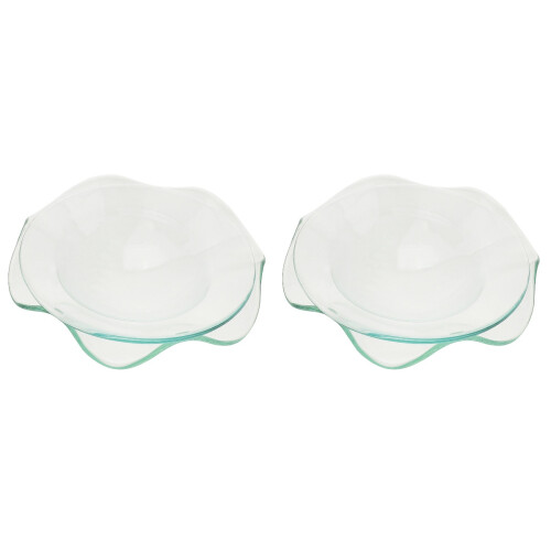 4Pcs Multi-Use Transparent Glass Wax Burner Replacement Plates