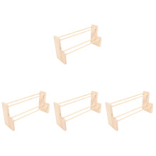 4Pièces Porte-Ruban En Bois Beige Économiseur D'espace