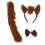 1Ensemble Bandeau Et Queue Marron Costume Animal Cosplay 1