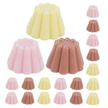 30Pcs Durable Plastic Mini Fake Food Dollhouse Pudding Decorations