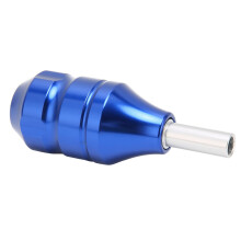 Blue Aluminum Tattoo Cartridge Grip 27mm Ergonomic Anti Slip Professional Grip for Coil and Rotary Machines