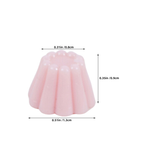 30Pcs Durable Plastic Mini Fake Food Dollhouse Pudding Decorations 1