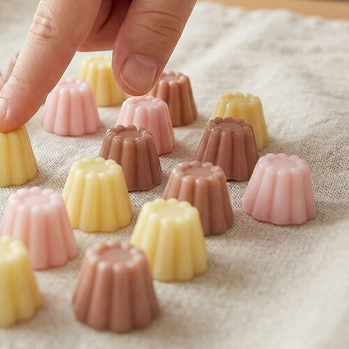 30Pcs Durable Plastic Mini Fake Food Dollhouse Pudding Decorations 2