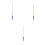 3Pcs Precision Eyeliner Brush Tool Multicolor Makeup Detail Brushes 3
