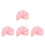 16Pcs Home Use Pink Face Exfoliating Gloves Soft Comfortable Sponges 3