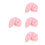 16Pcs Home Use Pink Face Exfoliating Gloves Soft Comfortable Sponges 4