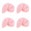 16Pcs Home Use Pink Face Exfoliating Gloves Soft Comfortable Sponges 6