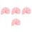 16Pcs Home Use Pink Face Exfoliating Gloves Soft Comfortable Sponges 7