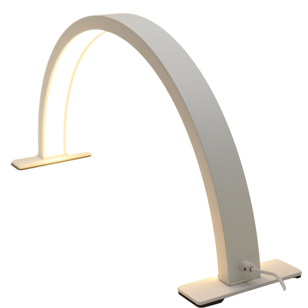 Light/White 28 Inch Half Moon Nail Desk Lamp, Led Nail Tech With 430 Leds, Adjustable Brightness And Color Temperature,