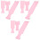 9Pcs Versatile Pink Highlighting Board with Comb Hair Dyeing Tools Kit 2