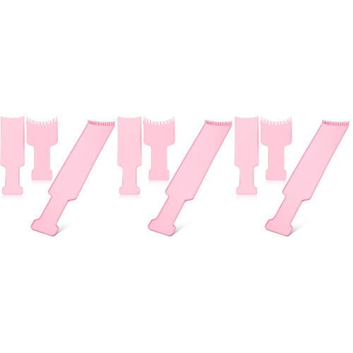 9Pcs Versatile Pink Highlighting Board with Comb Hair Dyeing Tools Kit 2