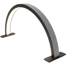 28 Inch Half Moon LED Nail Desk Lamp, 35W Touch Dimming Light with Adjustable Color Temperature
