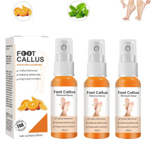 Foot Callus Remover Spray with Orange Oil, Deep Exfoliating Foot Peel for Dead Skin, 3PCS 30ml