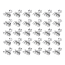 30 Stück Edelstahl-Orthodontische Crimpbare Haken für Bogenleiterrand Zubehör
