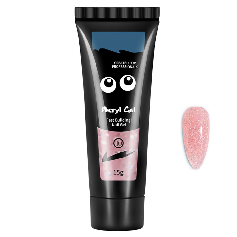 Gel Nail Extension Builder Gel 15mL Mirror Finish Chrome Color Salon Quality for DIY Nails