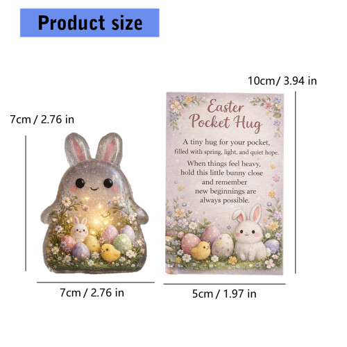 Pocket Size Easter Heartwarming Message Cards with Acrylic 2