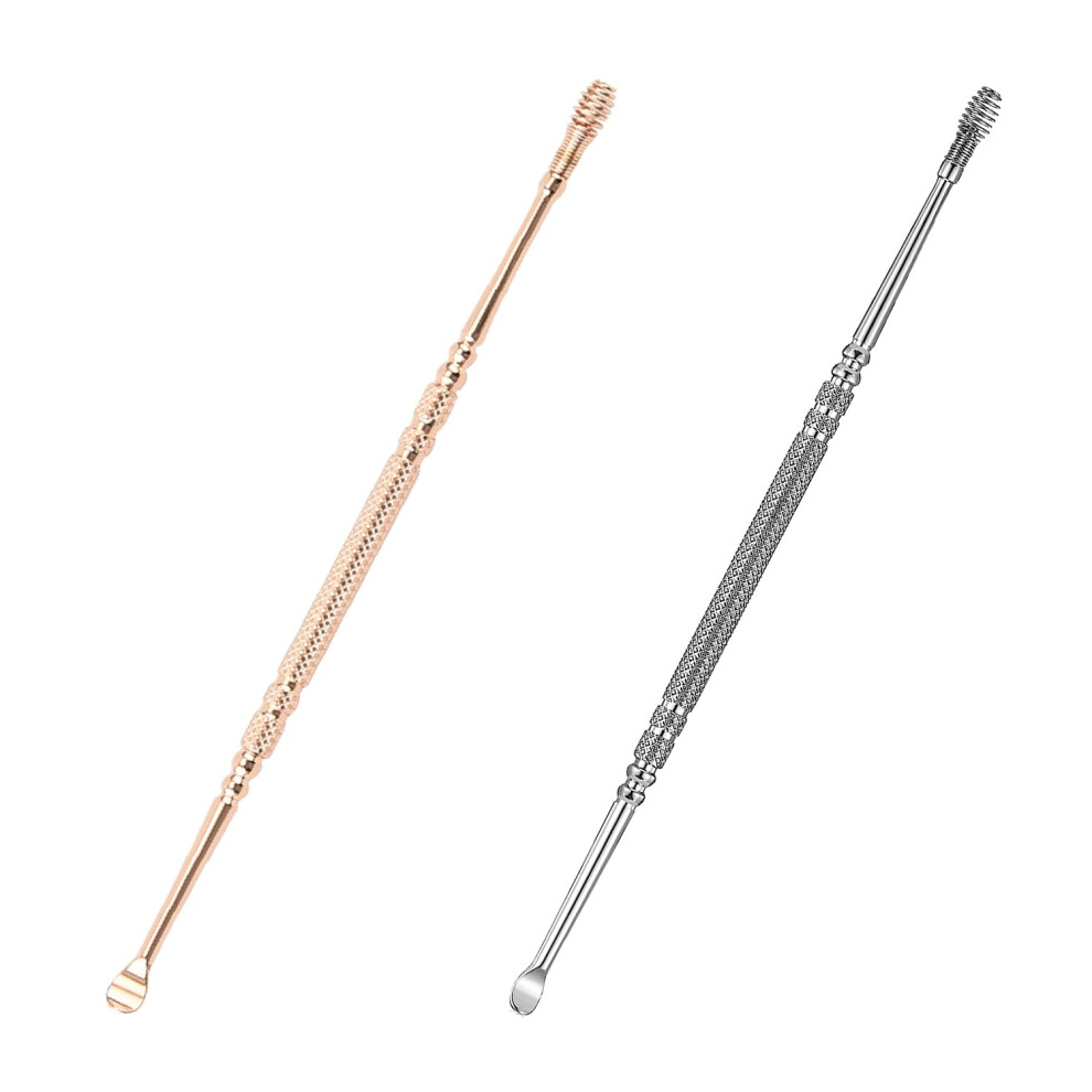 Ear Wax Removal Tool Set with Spiral and Double Ended Stainless Steel Picks for Precise Cleaning