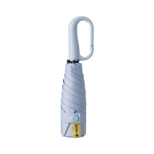 Windproof Umbrella Automatic Open Clasp Black Coated-Light Blue