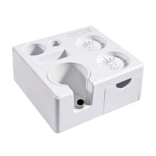 Kitchen Storage Solution Espresso Coffee Tamper Station-White
