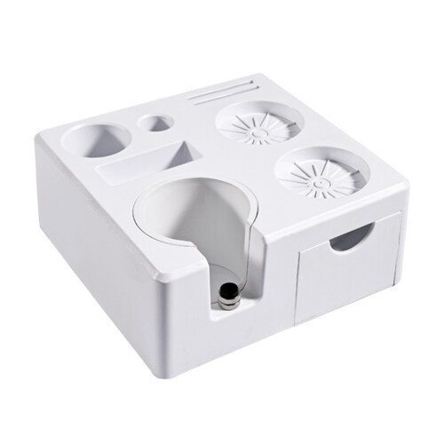 Kitchen Storage Solution Espresso Coffee Tamper Station-White