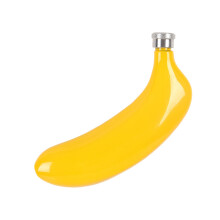 Portable Stainless Steel Flask With Unique Banana Designs 5Oz-2