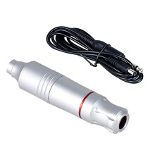 Silver Rotary Tattoo Pen Kit with Cartridges, Speed Motor, Adjustable Needle Depth, NonSlip Grip