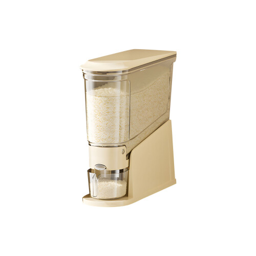 High Quality Secure Food Storage Bin With double-S cream white