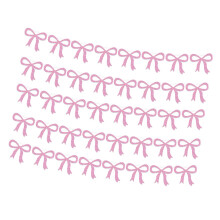 5Sets Colorful Bowknot Bunting Ornament Ceiling-pink glitter