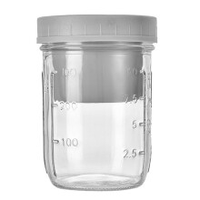 Conteneur de salade fraîche, récipient en verre, boîte à-Gris