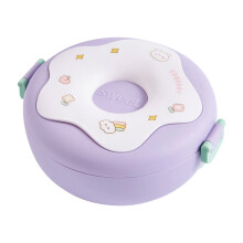 Formfach-Lunchbox, leichte, auslaufsichere Snackbox-Lila