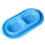 Durable Plastic Double Bowl Set for Cats Ants Proof-Blue L 1