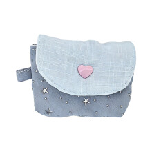 Portable Star Sequins Earphone Case Gift Durable Cloth Bag-D