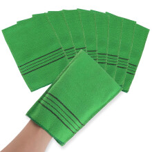 8Pcs Korean Exfoliating Mitts for Deep Skin Cleansing and Ingrown Hair Removal Body Scrub Gloves