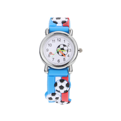 1St Cartoon Kinderhorloge Voetbal Design Multi Kunststof