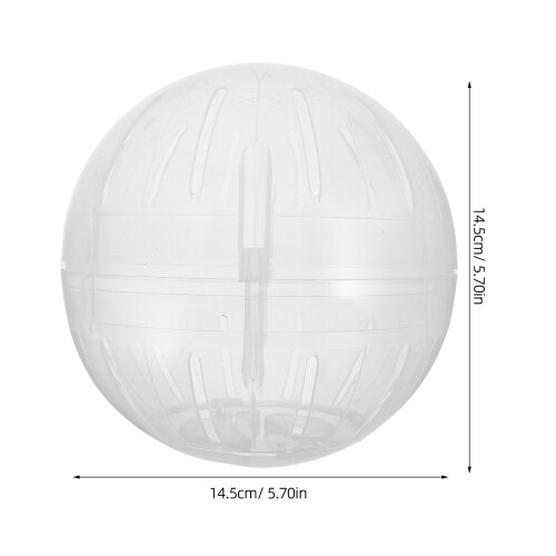 2Pcs White Plastic Hamster Exercise Wheel Quiet Small Pet Running Ball 1