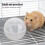 2Pcs White Plastic Hamster Exercise Wheel Quiet Small Pet Running Ball 8