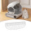 Easy to Replace Tray Filter for Auto Cleaning Litter Box-PJ036 6