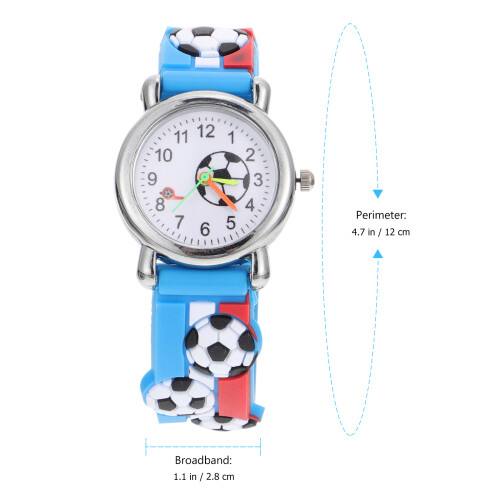 1St Cartoon Kinderhorloge Voetbal Design Multi Kunststof 1