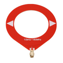 Radio Donut WB Antenne 10kHz-180MHz Loop-Antenne SMA male Rot