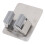 Stainless Steel Wall Mount Mop Holder - Silver, Hookless, Compact 1