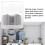Stainless Steel Wall Mount Mop Holder - Silver, Hookless, Compact 4