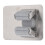 Stainless Steel Wall Mount Mop Holder - Silver, Hookless, Compact 12