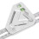 Règle triangulaire de menuiserie argentée et flexible 6