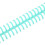 10Pcs Green Plastic Binding Spines 0.5in Diameter Coils 10