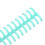 10Pcs Green Plastic Binding Spines 0.5in Diameter Coils 11