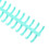 10Pcs Green Plastic Binding Spines 0.5in Diameter Coils 12