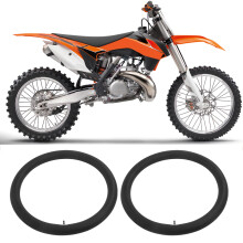 2.75/3.00‑21 Off Road Tire Inner Tube Set with Metal Valve Stem
